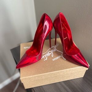 Christian Louboutin Psychic Red So Kate Pumps